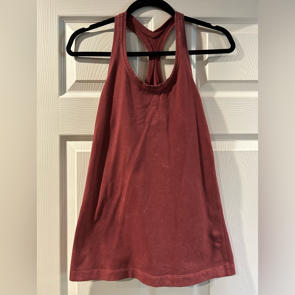 Lululemon Rust Cool Racerback Tank Heathered